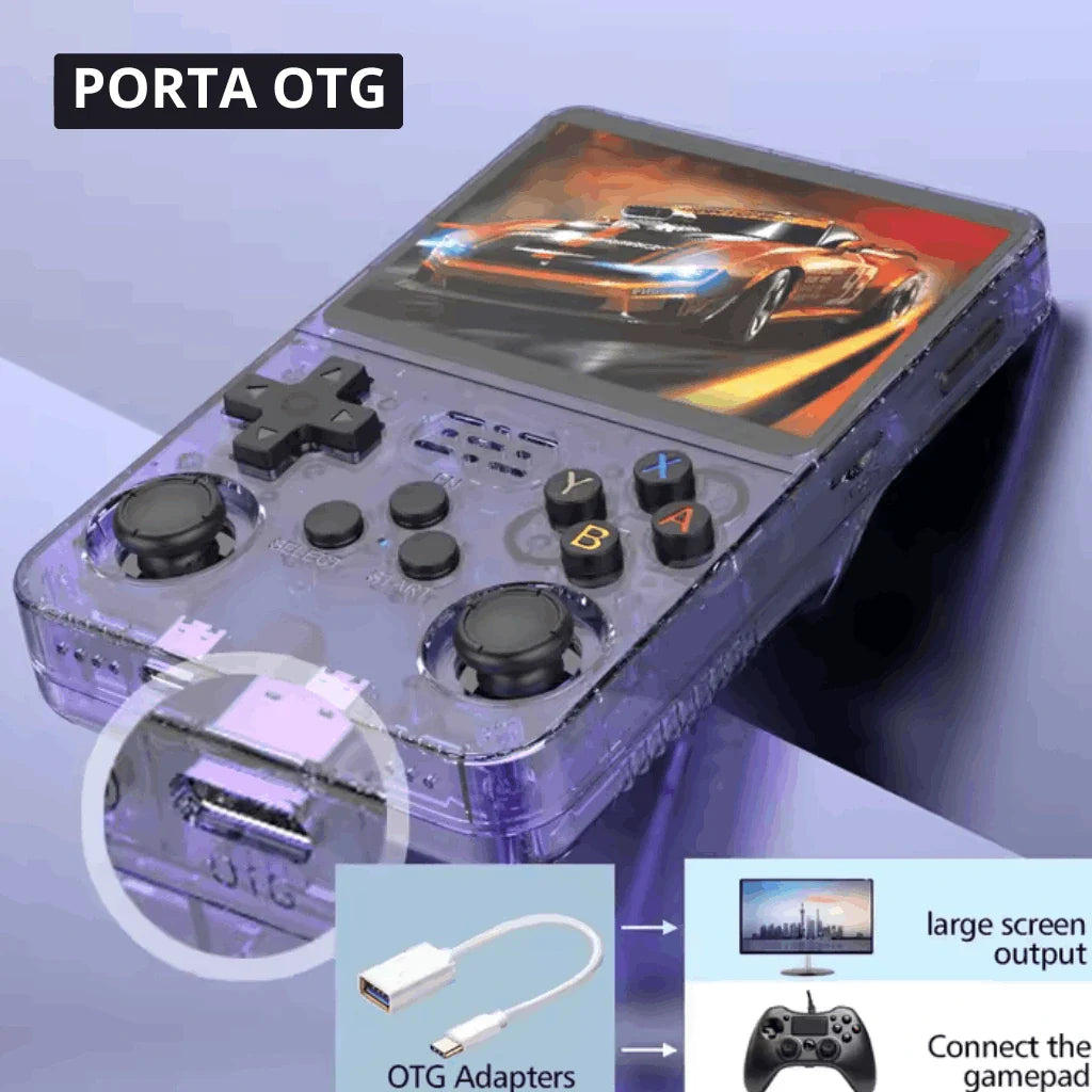 Game Portátil Retro R36S Plus 15 Mil Jogos
