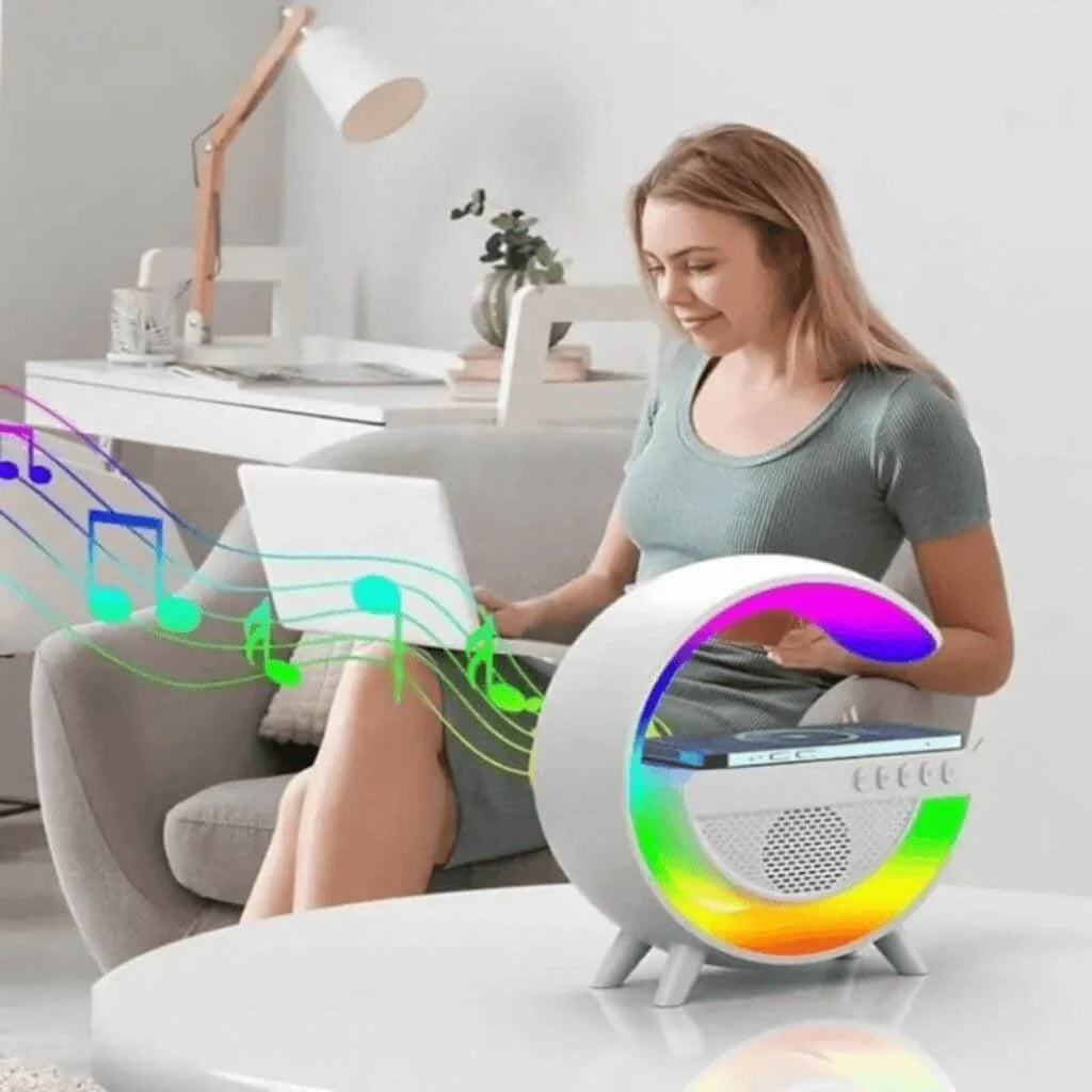 Luminária Bluetooth G Speaker Smart multifuncional 5 em 1