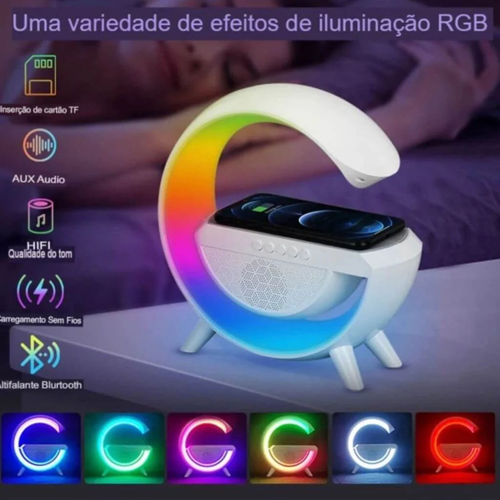 Luminária Bluetooth G Speaker Smart multifuncional 5 em 1