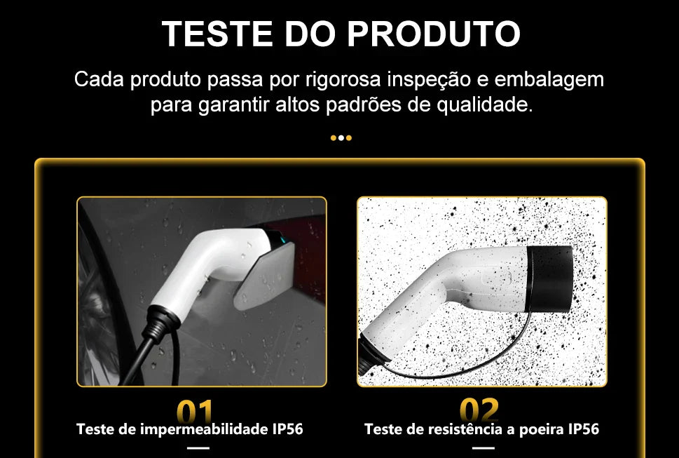 Carregador Carro Elétrico TAYSLA Tipo 2 7kW 32A Portátil EV Carregador 3.5kW