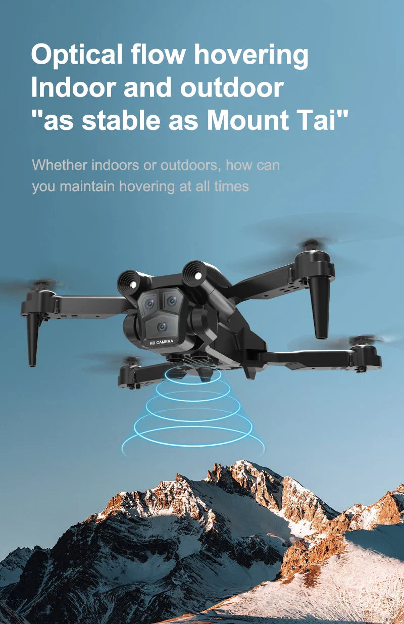Drone m4 8k professinal com 5g wifi grande angular triplo câmera hd motor sem e