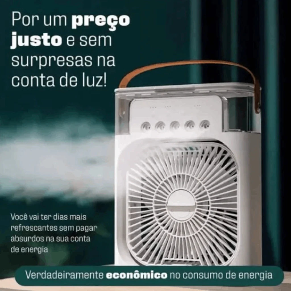 Umidificador de Ar Climatizador Ventilador Portátil