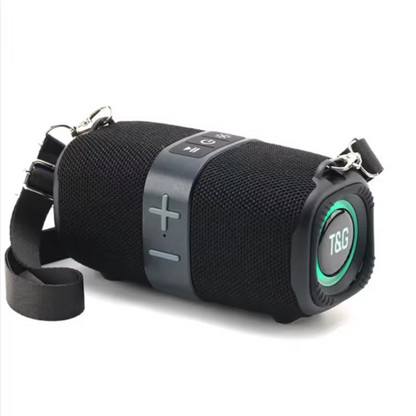 Caixa de som T&amp;G TG667 Crossbody LED Light Portátil Bluetooth Speaker Outdoor Pequeno e