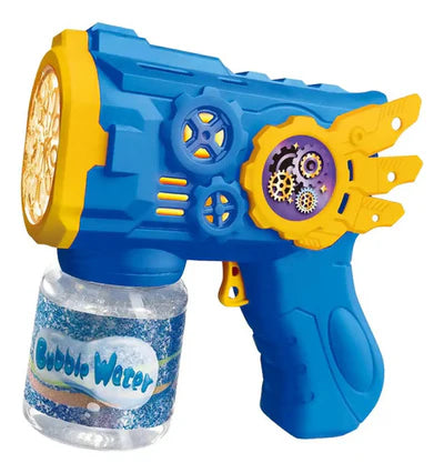 (Compre 1 e Leve 2) Brinquedo Maquina Bolha De Sabão Pistola Com Luz + Pilhas