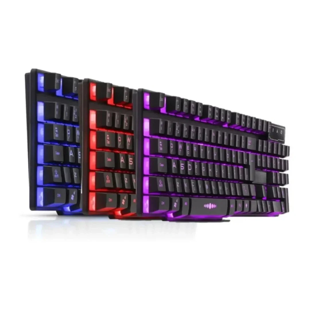 Teclado Gamer Semi Mecânico Led Luminoso Profissional Abnt2 Brasil Domine o Jog