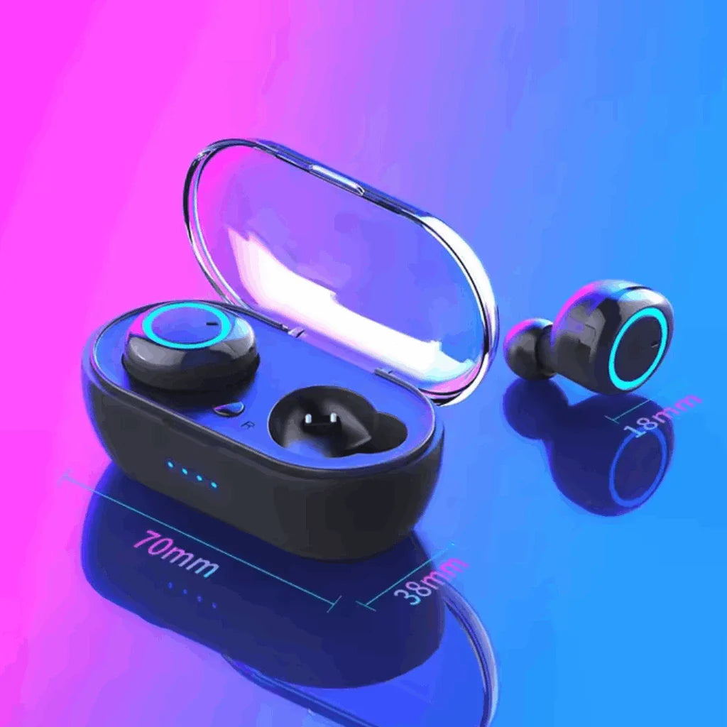 Fone de Ouvido Bluetooth 5.0 TWS Stereo Esportivo Touch