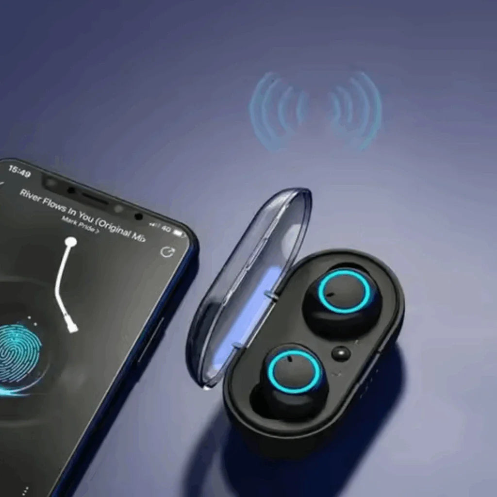 Fone de Ouvido Bluetooth 5.0 TWS Stereo Esportivo Touch