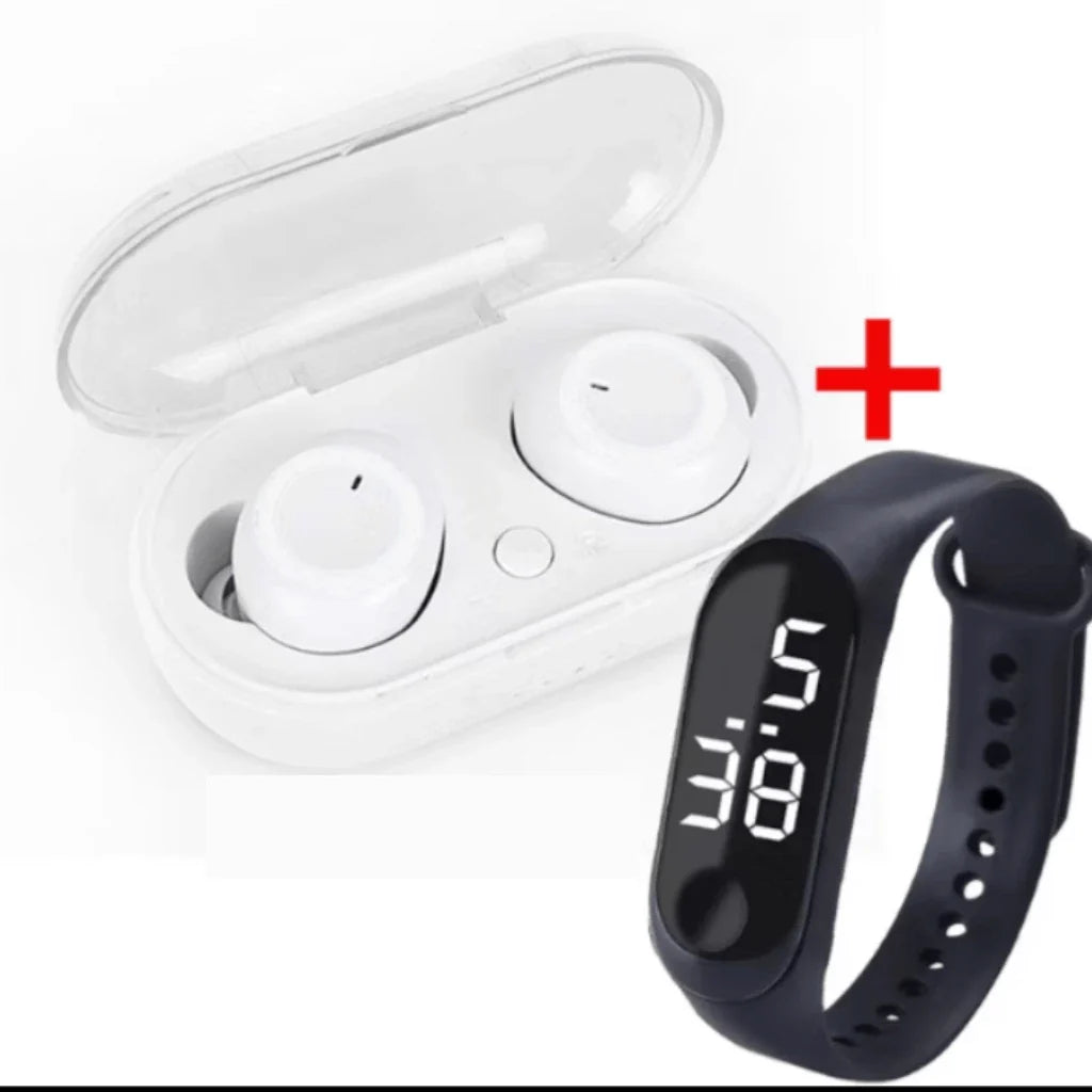 Fone de Ouvido Bluetooth 5.0 TWS Stereo Esportivo Touch