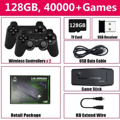 Game Console Retrô 4K HD 128GB 40 mil Jogos