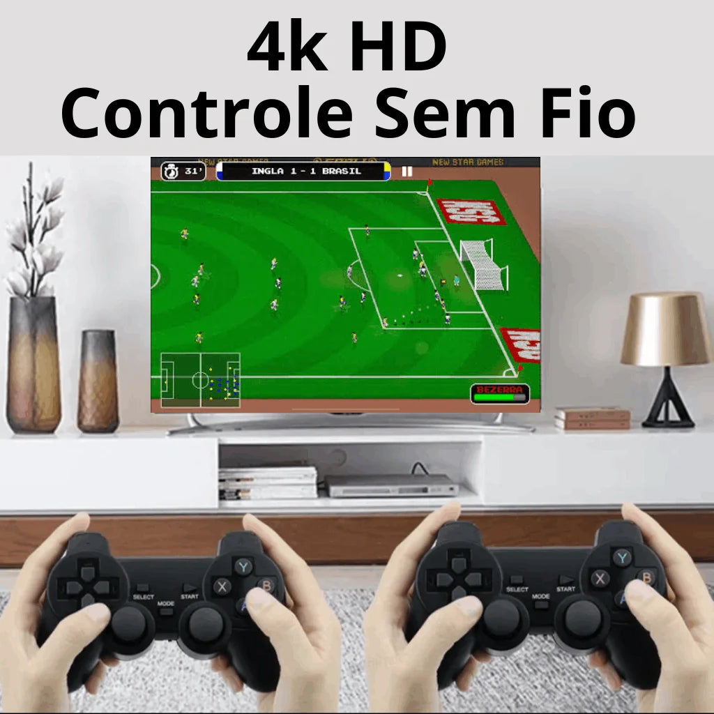 Game Console Retrô 4K HD 128GB 40 mil Jogos