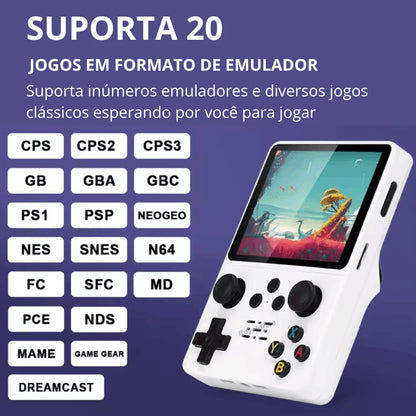 Game Portátil Retro R35S Plus 15 Mil Jogos