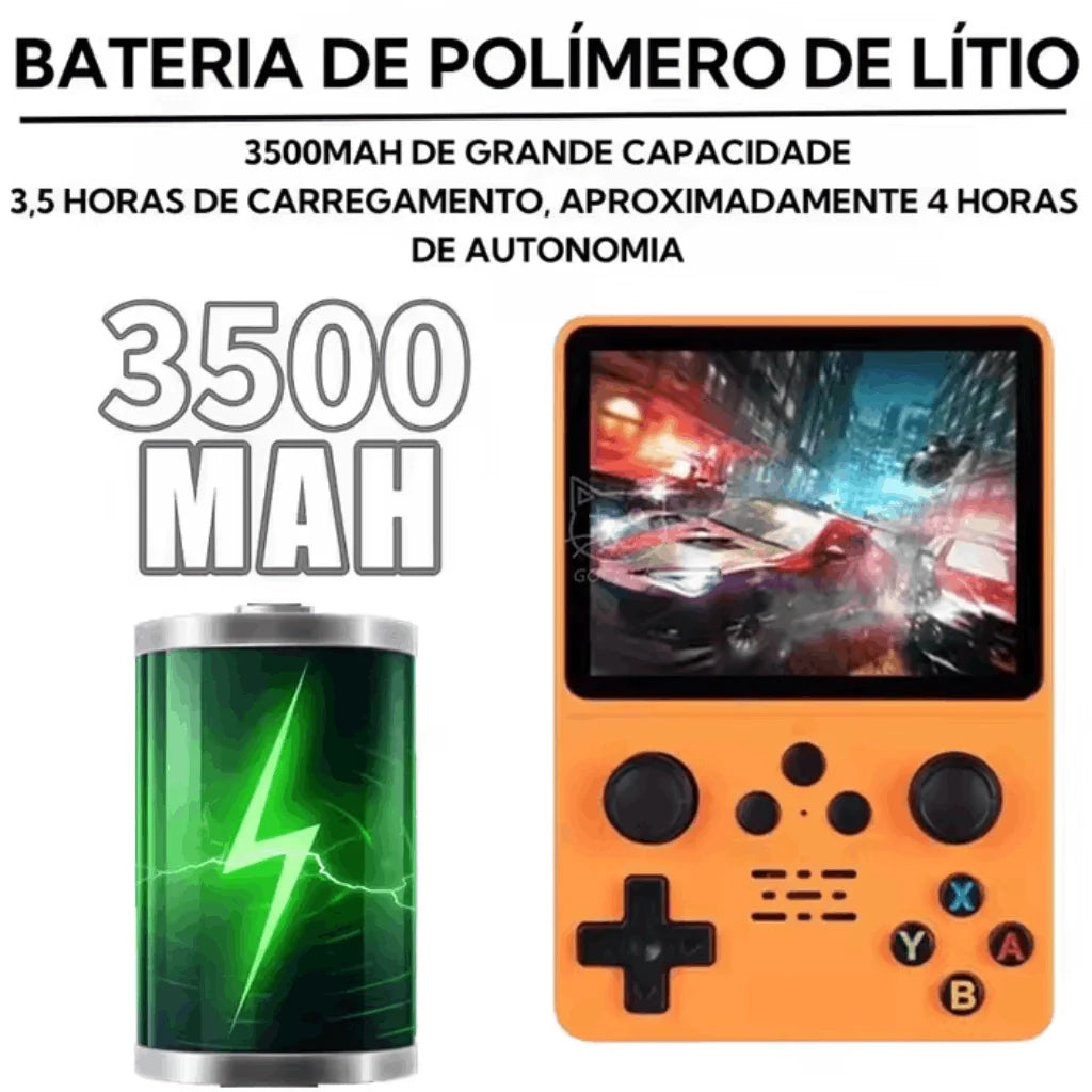 Game Portátil Retro R35S Plus 15 Mil Jogos
