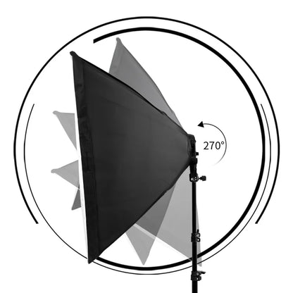Kit de iluminação SH-Photography Softbox, equipamento Soft Box, quatro lâmpad