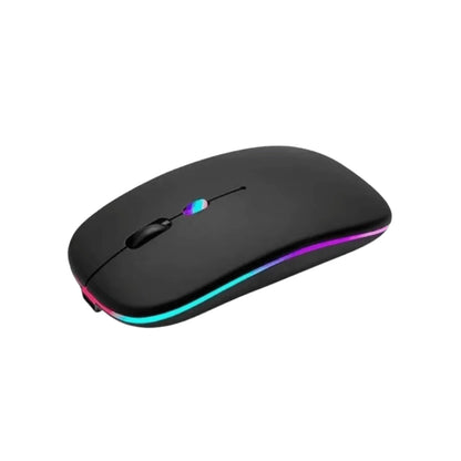 Mouse Sem Fio Recarregável Wireles Optico Led Rgb Ergonômico