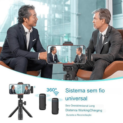 Microfone de Lapela Sem Fio Ulanzi J12 Profissional