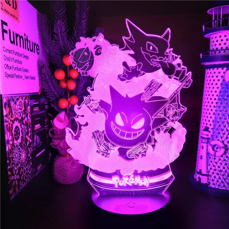 LED Pokemon Gengar Haunter Gastly