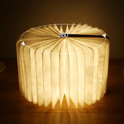 Luminária Livro Mágico™ – Luz Dobrável 3 Cores, USB Recarregável, 10 x 8 cm