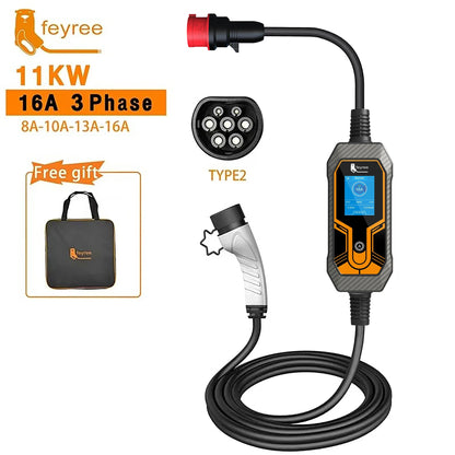 Feyree 32A Carregador Portátil com capacidade de 11KW