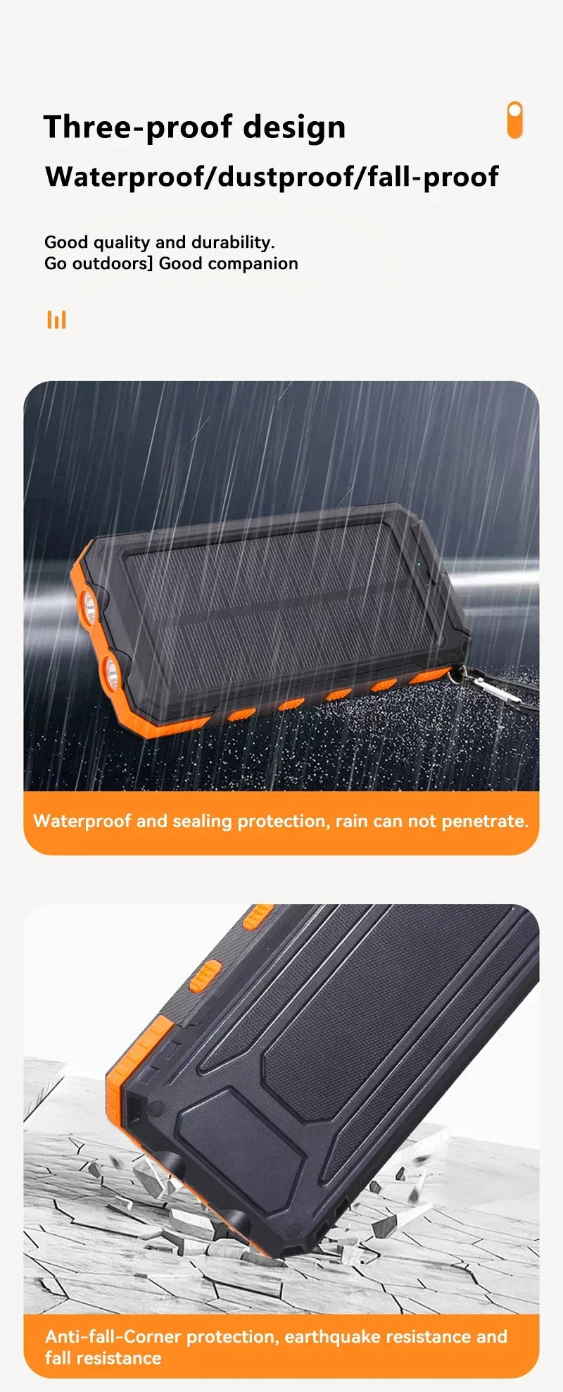 Xiaomi Solar 200000 Carregador portátil de grande capacidade mAh Power Bank com