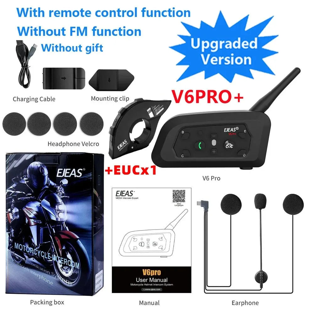 Fones bluetooth para moto a prova d'água ip67, para capacete da motocicleta