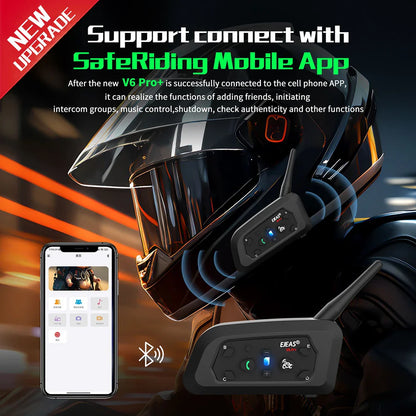 Fones bluetooth para moto a prova d'água ip67, para capacete da motocicleta