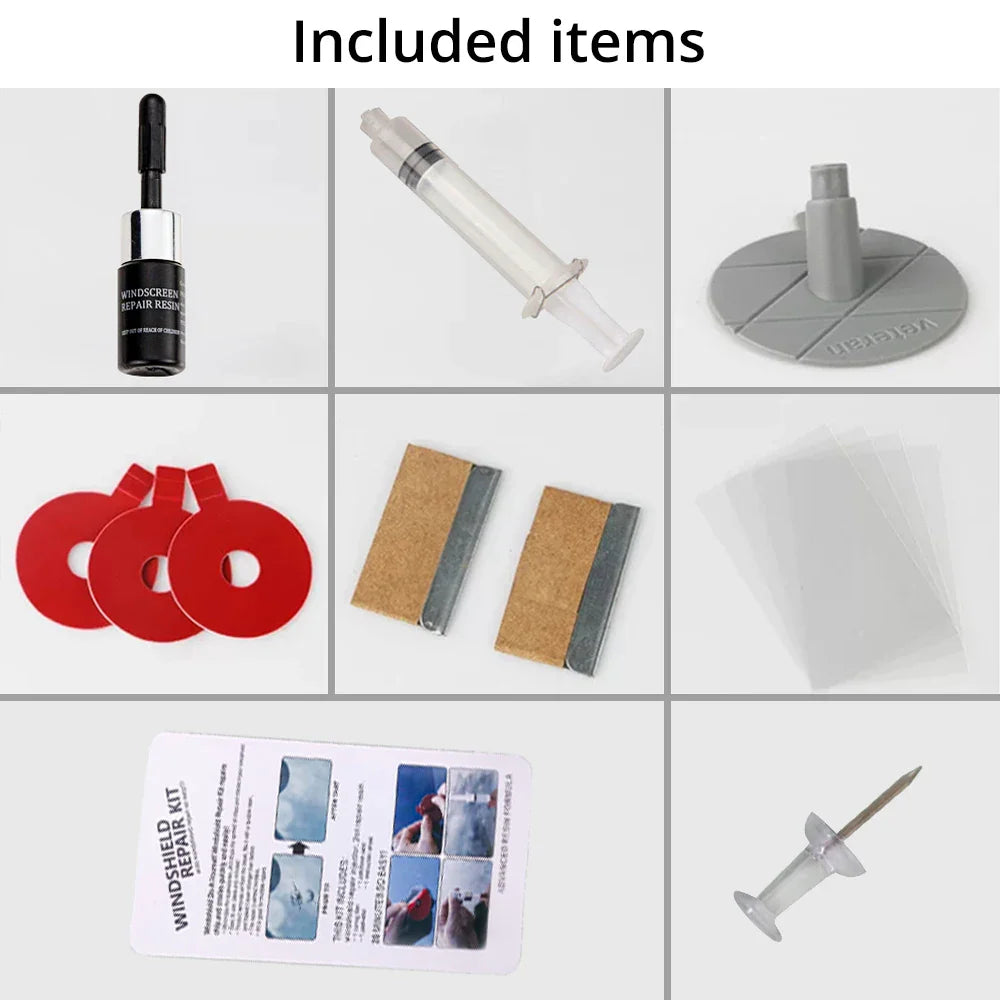 Kit de reparo de vidros especializado