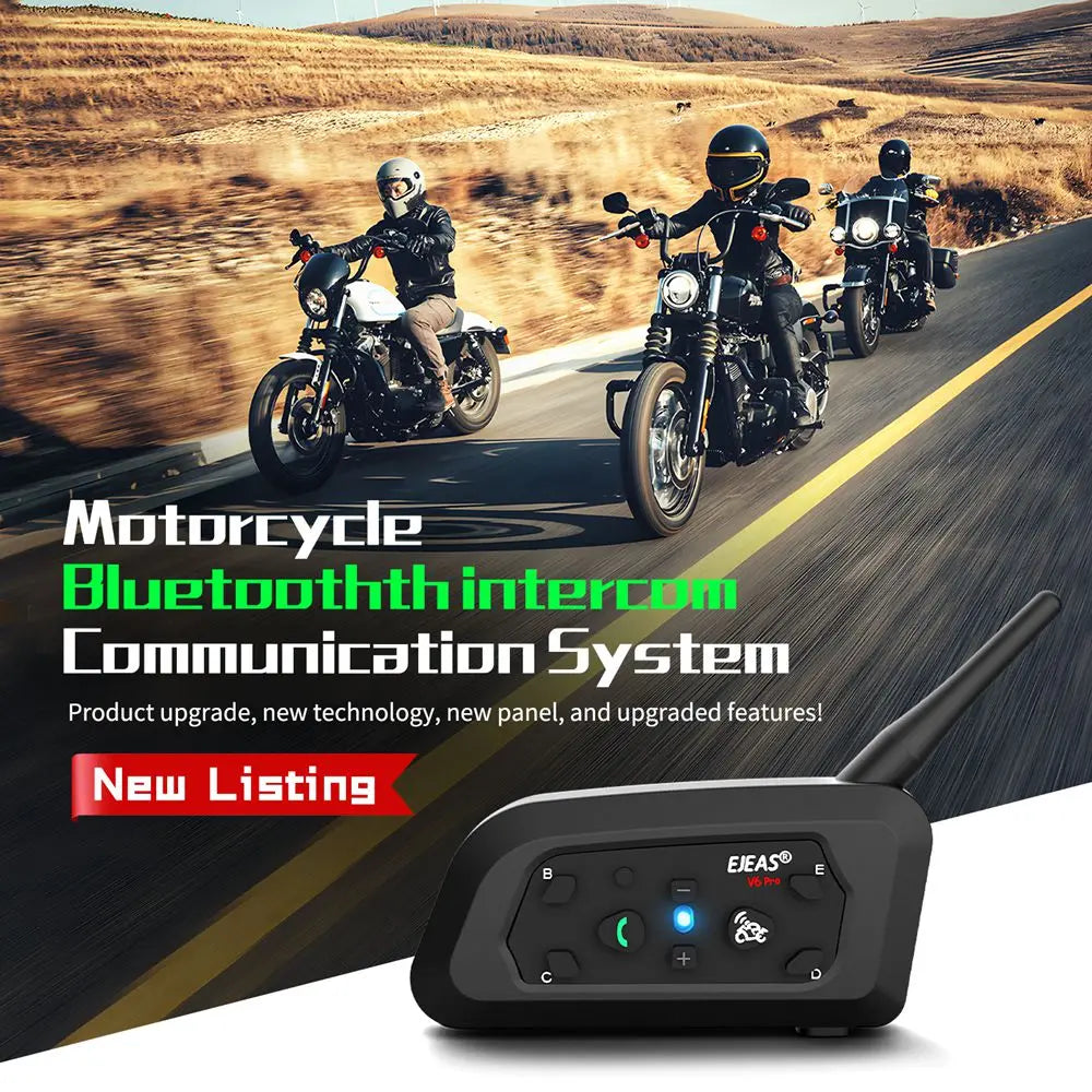 Fones bluetooth para moto a prova d'água ip67, para capacete da motocicleta