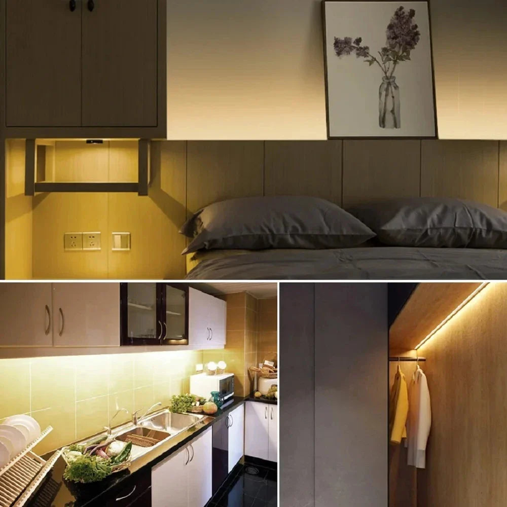 Fita de LED discreta com sensor de movimento, controladora
