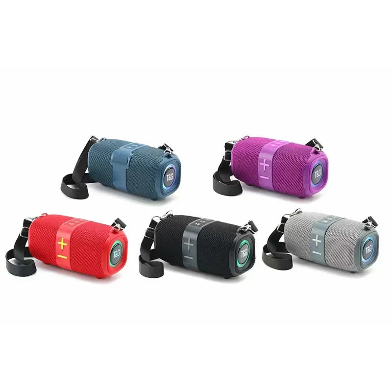 Caixa de som T&amp;G TG667 Crossbody LED Light Portátil Bluetooth Speaker Outdoor Pequeno e