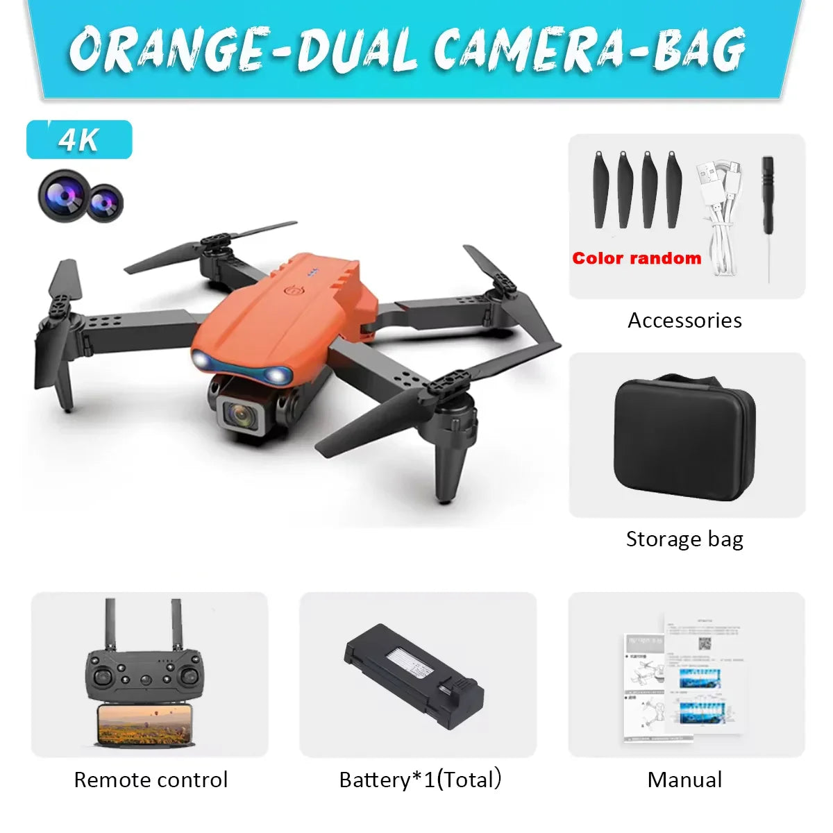 Drone e99pro grava em hd profissional 4k câmera dupla wifi fpv aeronave quadcop