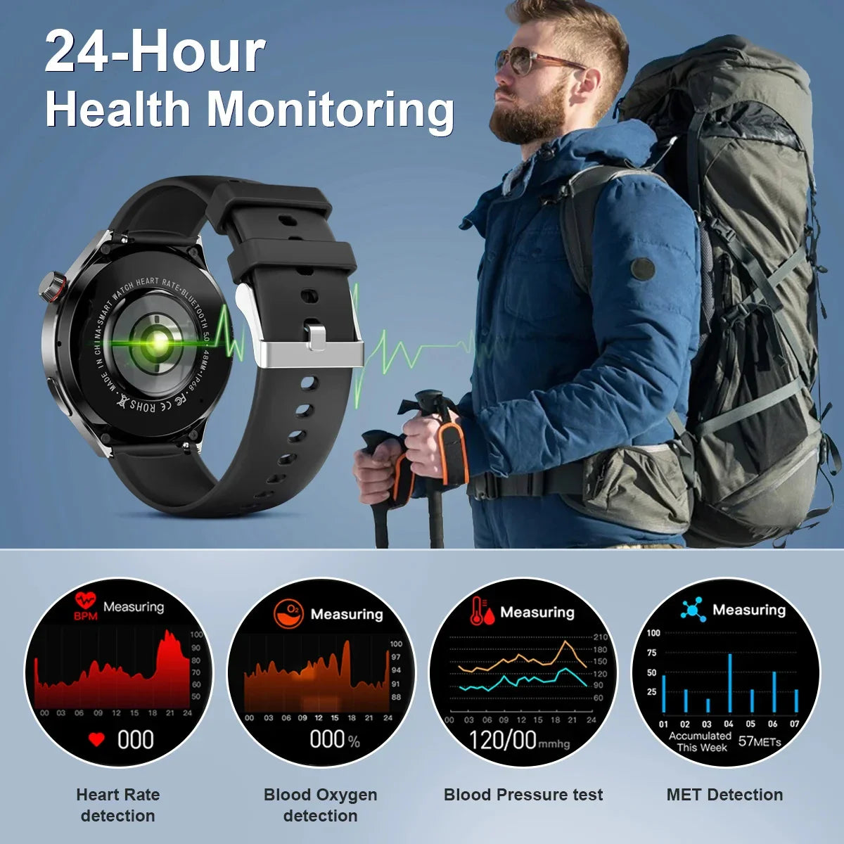 Huawei Watch 4 Pro Smartwatch para Homens, Tela HD, 360x360, Frequência Cardía
