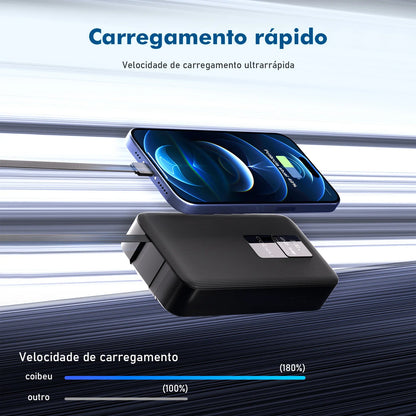 Carregador Portátil 20000mah, Bateria, Powerbank Portátil, Pilhas Recarregáve