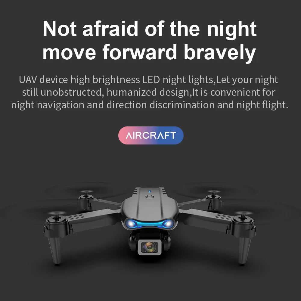 Drone e99pro grava em hd profissional 4k câmera dupla wifi fpv aeronave quadcop