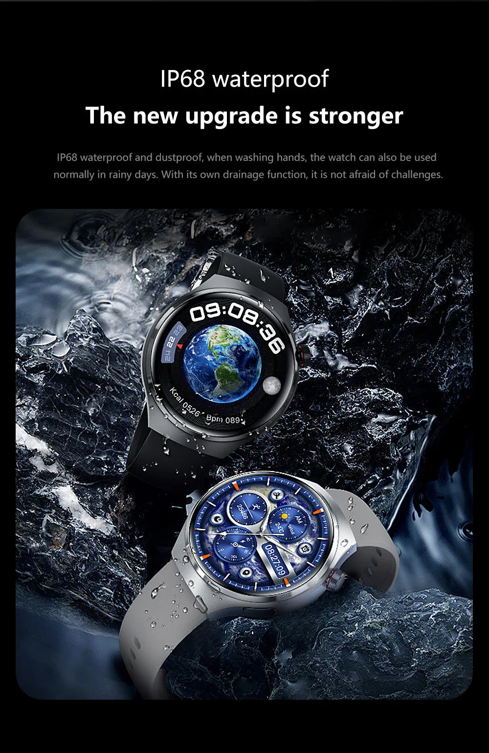 Huawei Watch 4 Pro Smartwatch para Homens, Tela HD, 360x360, Frequência Cardía