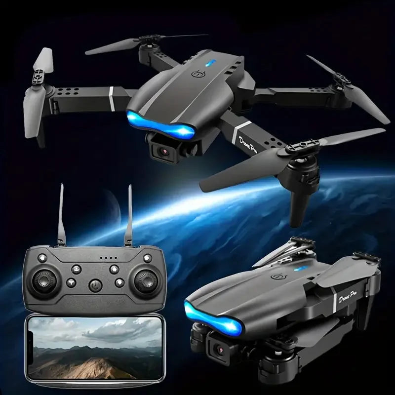 Drone e99pro grava em hd profissional 4k câmera dupla wifi fpv aeronave quadcop