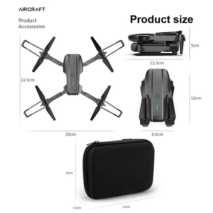 Drone e99pro grava em hd profissional 4k câmera dupla wifi fpv aeronave quadcop