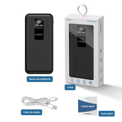 Carregador Portátil 20000mah, Bateria, Powerbank Portátil, Pilhas Recarregáve