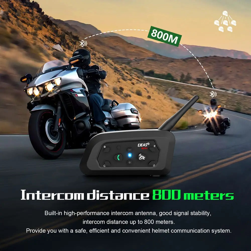 Fones bluetooth para moto a prova d'água ip67, para capacete da motocicleta