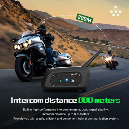 Fones bluetooth para moto a prova d'água ip67, para capacete da motocicleta