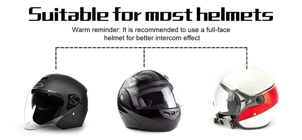 Fones bluetooth para moto a prova d'água ip67, para capacete da motocicleta