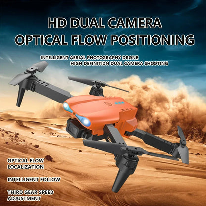 Drone e99pro grava em hd profissional 4k câmera dupla wifi fpv aeronave quadcop