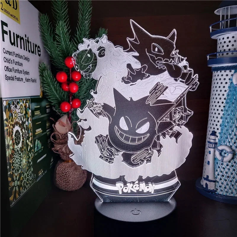 LED Pokemon Gengar Haunter Gastly