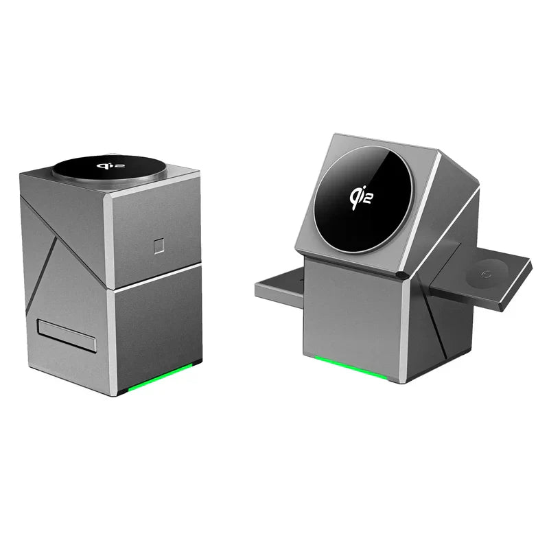 Carregador Qi2 -3 em 1 Supercharger