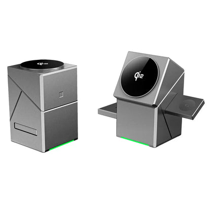 Carregador Qi2 -3 em 1 Supercharger