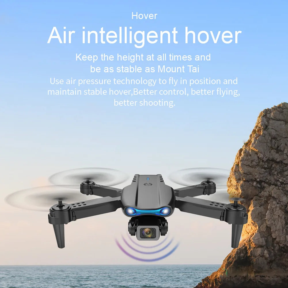 Drone e99pro grava em hd profissional 4k câmera dupla wifi fpv aeronave quadcop