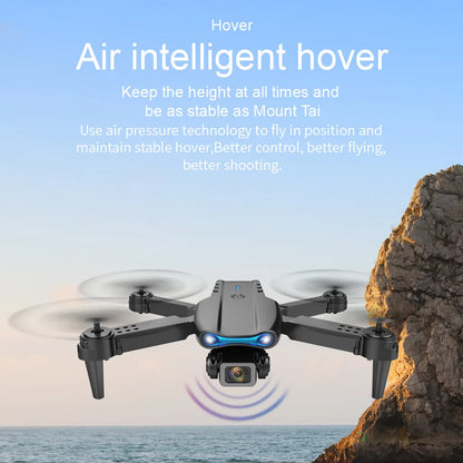 Drone e99pro grava em hd profissional 4k câmera dupla wifi fpv aeronave quadcop