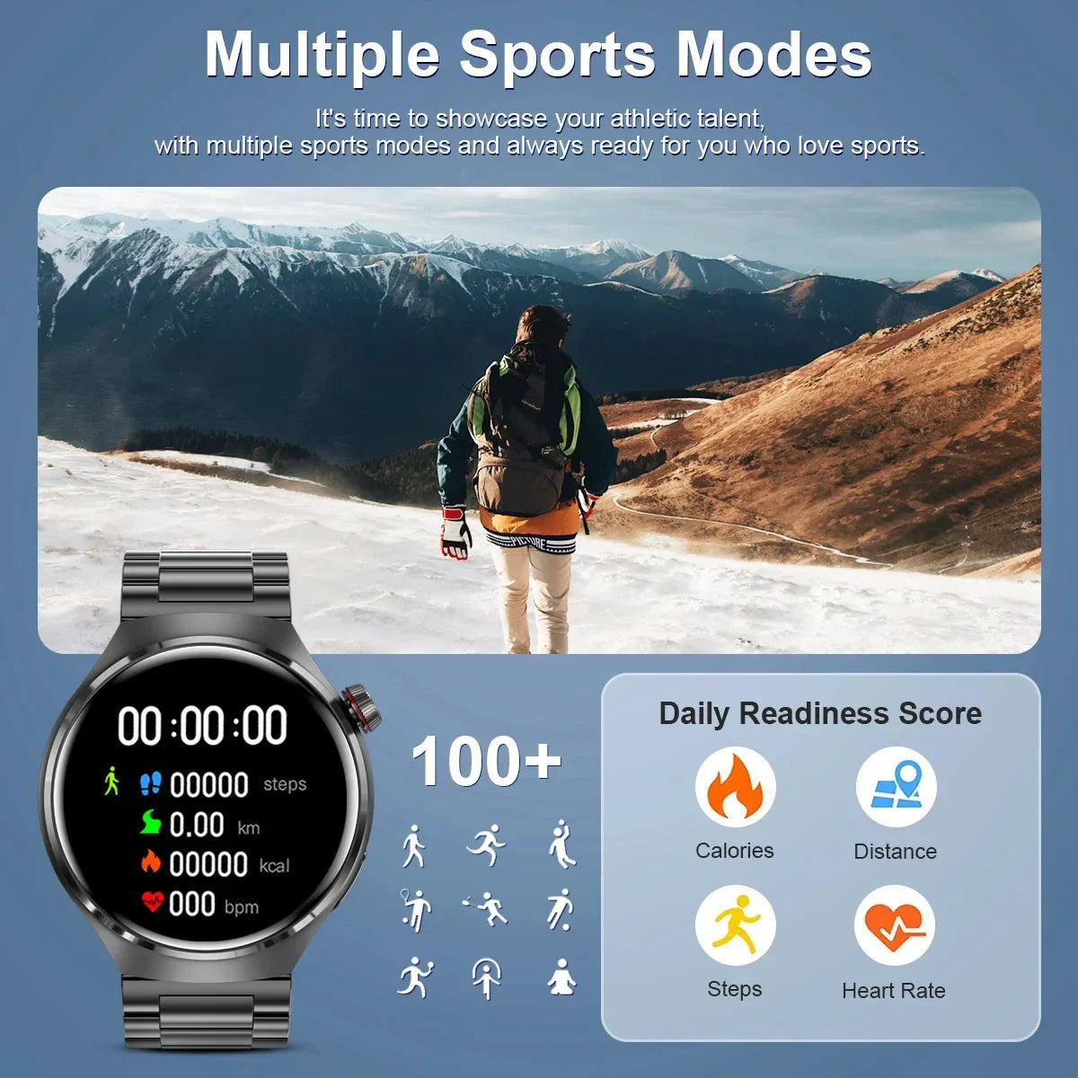 Huawei Watch 4 Pro Smartwatch para Homens, Tela HD, 360x360, Frequência Cardía