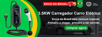 Carregador Carro Elétrico TAYSLA Tipo 2 7kW 32A Portátil EV Carregador 3.5kW