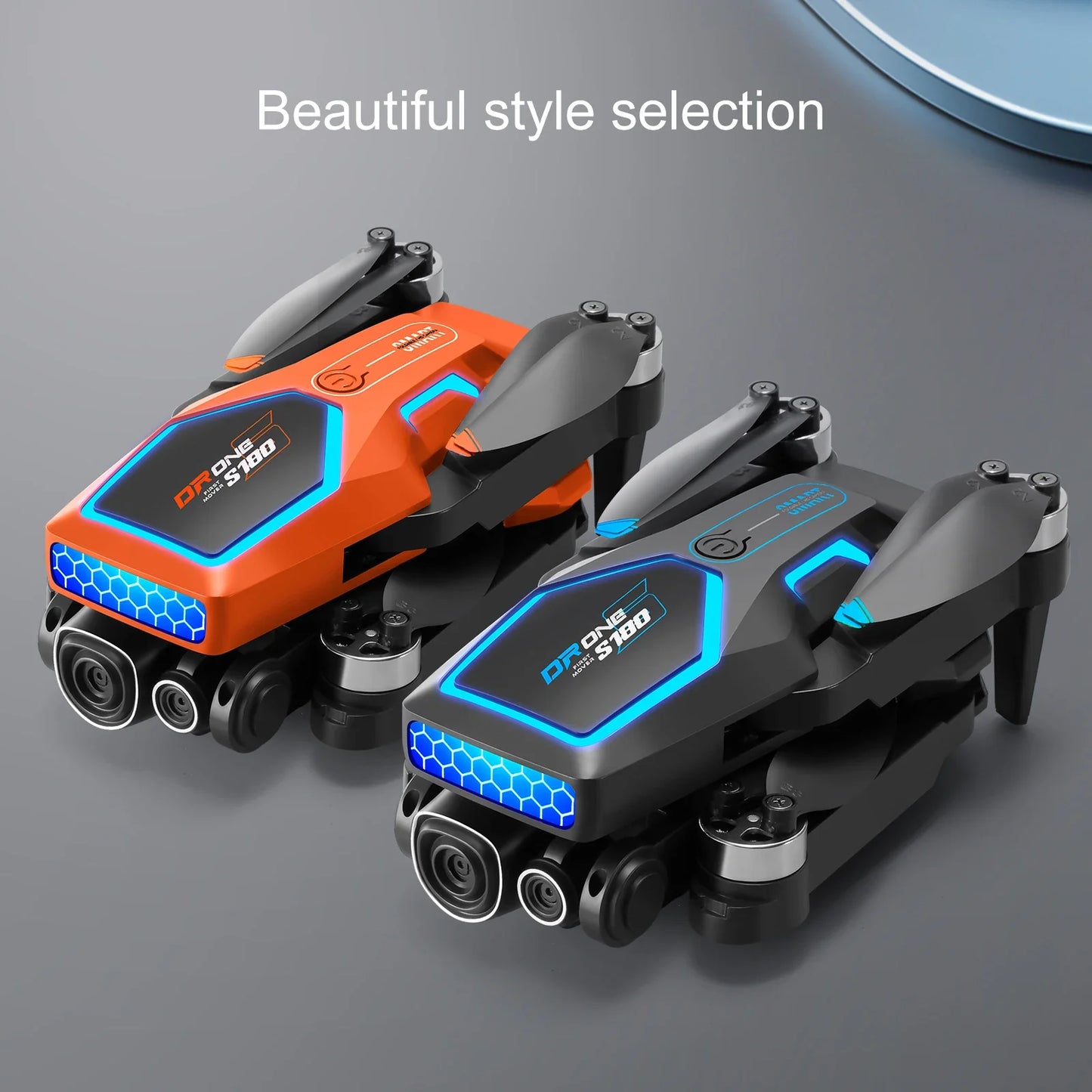 Novo drone s180 8k câmera hd, motor sem escova, posicionamento de fluxo óptico
