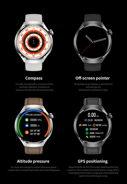 Huawei Watch 4 Pro Smartwatch para Homens, Tela HD, 360x360, Frequência Cardía